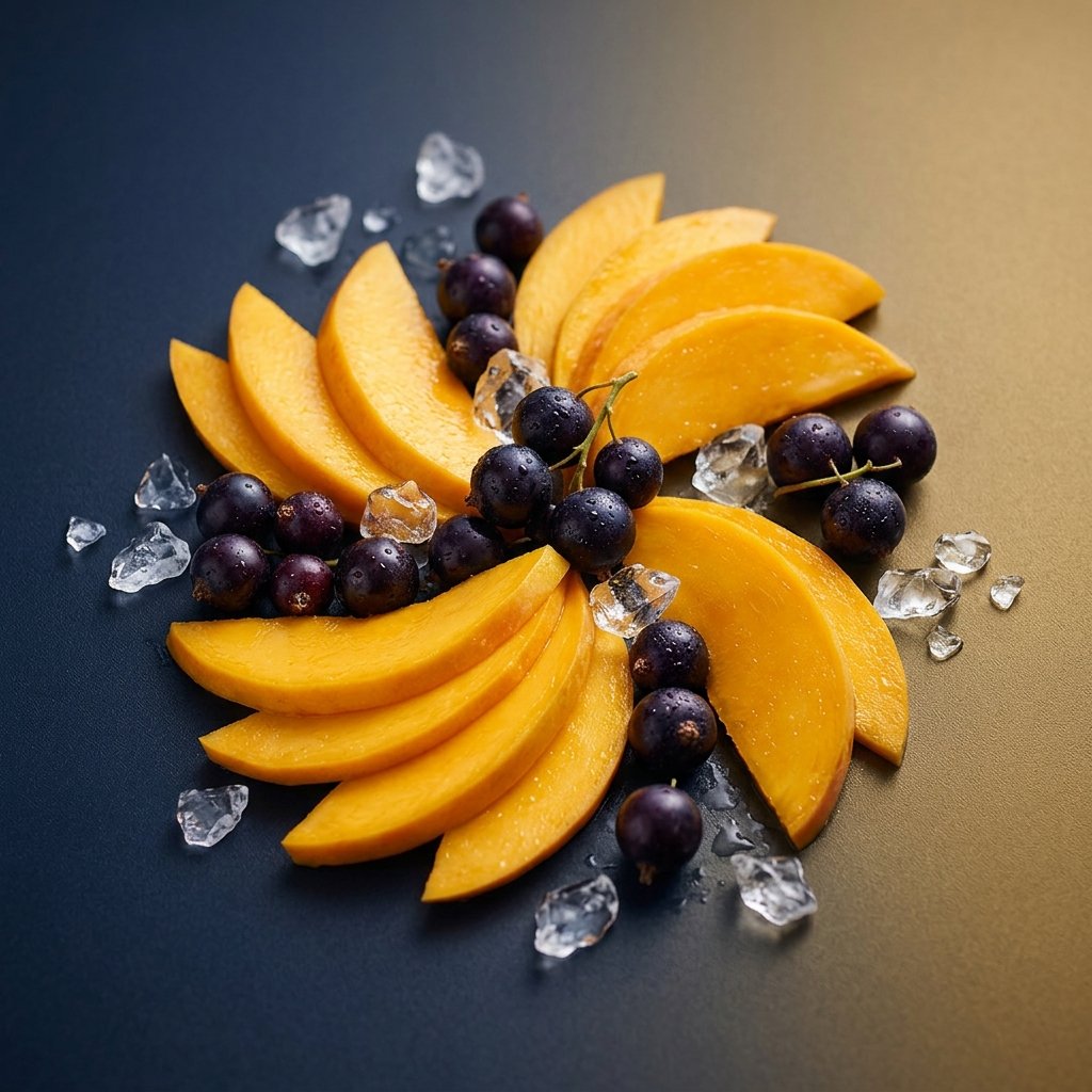 Mango Blackcurrant ice